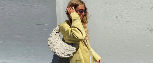 Product Review: Bottega Veneta Intrecciato Banana Hobo White Leather Handbag