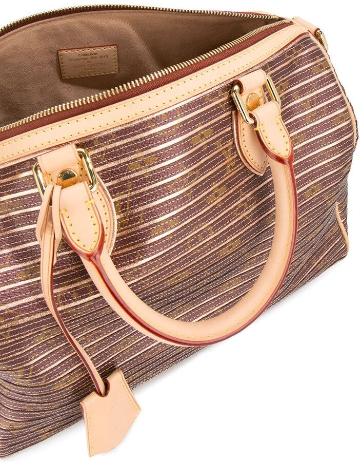 Louis Vuitton Limited Edition 2010 Monogram Eden Speedy Bandoulière 30 in Peach | Muse Boutique