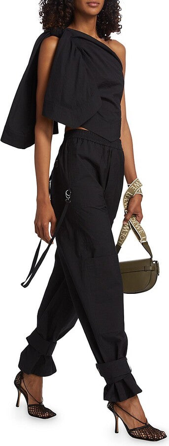 Loewe x Paula's Ibiza Black Cargo Trousers on Model