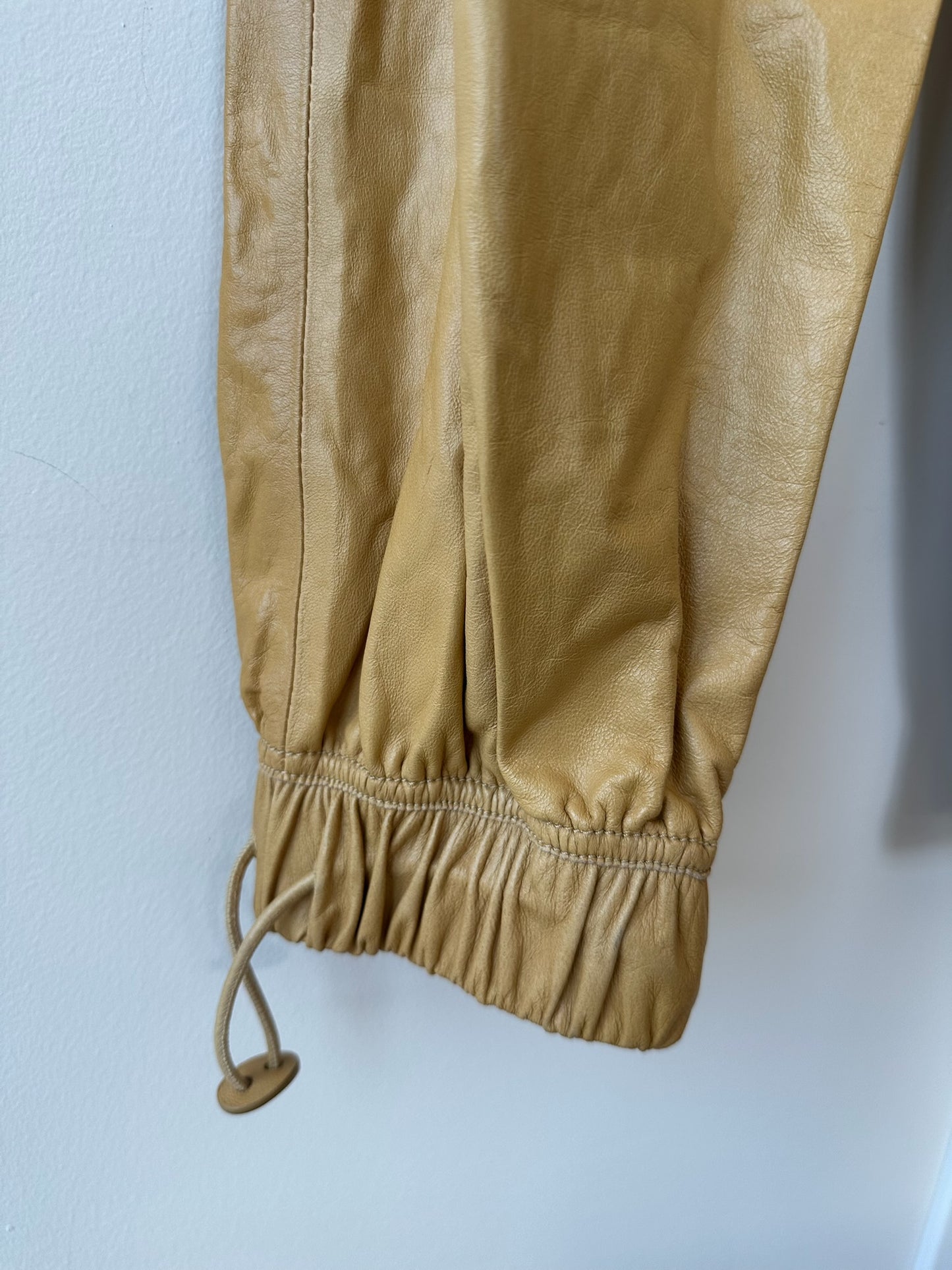 Loewe Leather Cargo Trouser Zoom on Adjustable Ankle Detail