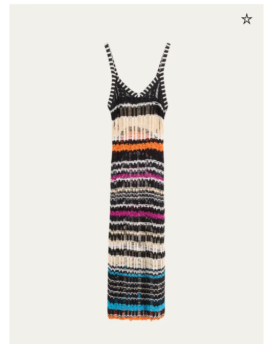 ZANKOV Libania Multi-colored Knit Dress Size XS/S | Muse Boutique