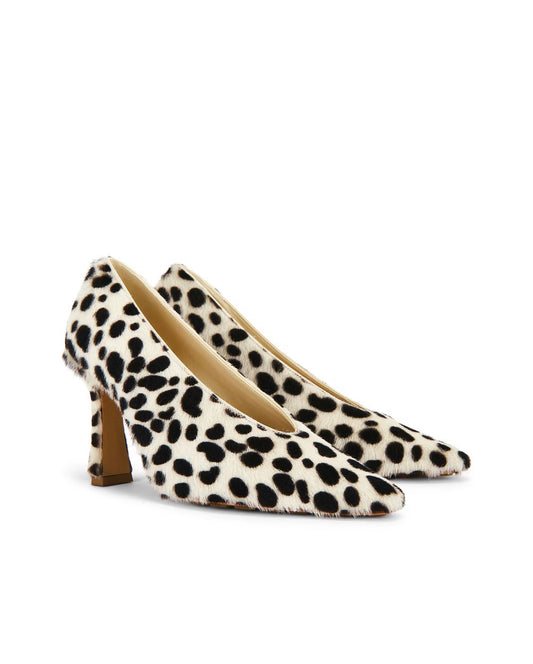 Bottega Veneta Sofia Lamb Hair Jaguar Print Pump Size 37.5
