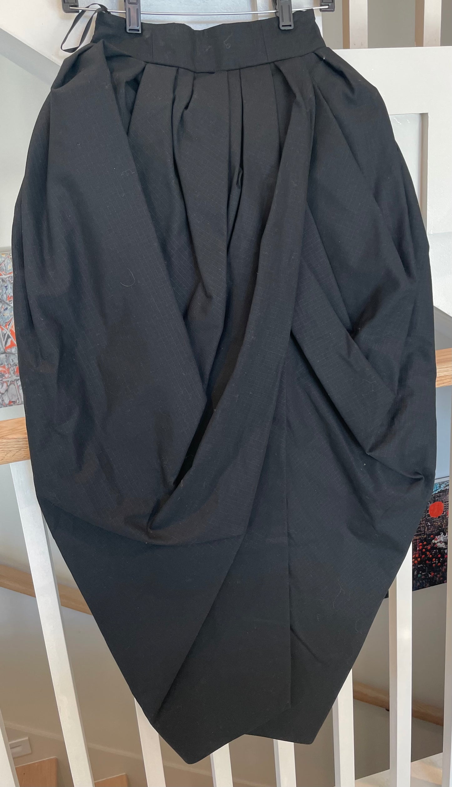 Christopher John Rogers Black Tulip Skirt on Hanger