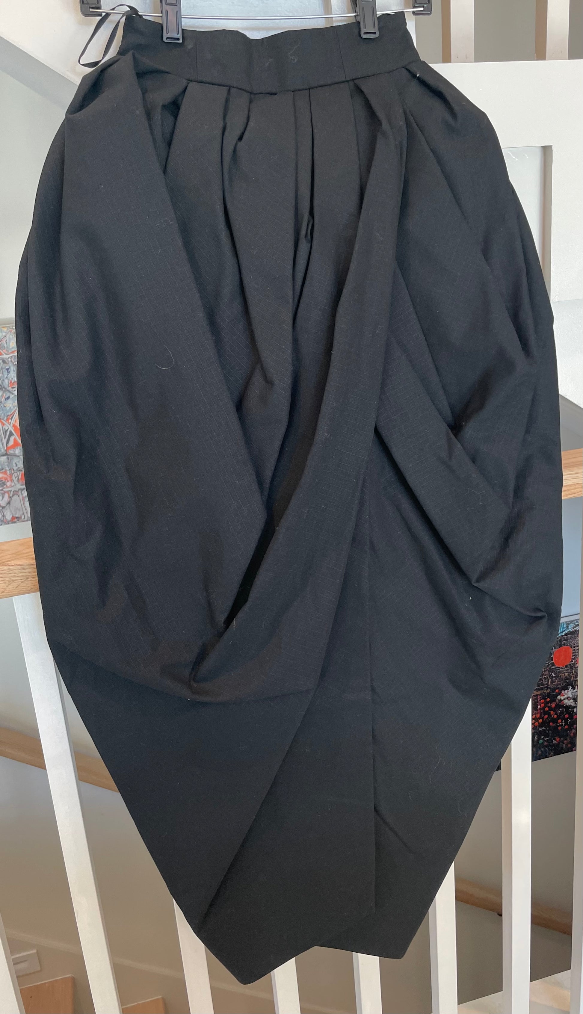 Christopher John Rogers Black Tulip Skirt on Hanger