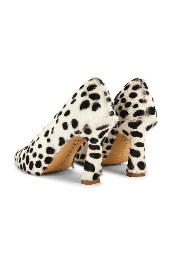 Bottega Veneta Sofia Lamb Hair Jaguar Print Pump Size 37.5