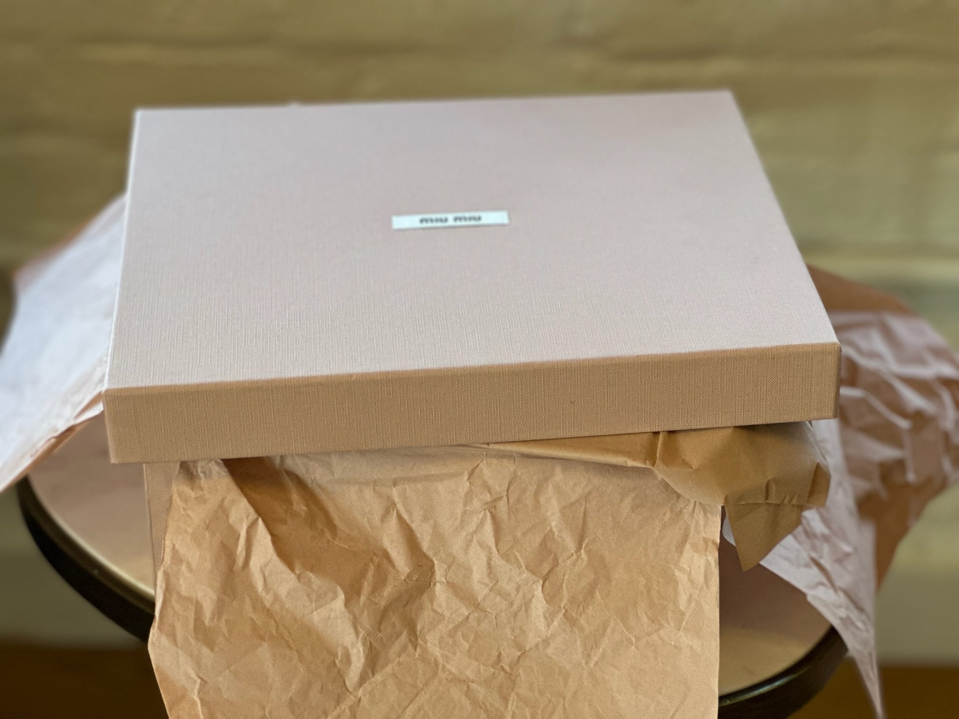 Miu Miu Black Ankle Peep Toe Booties in Box