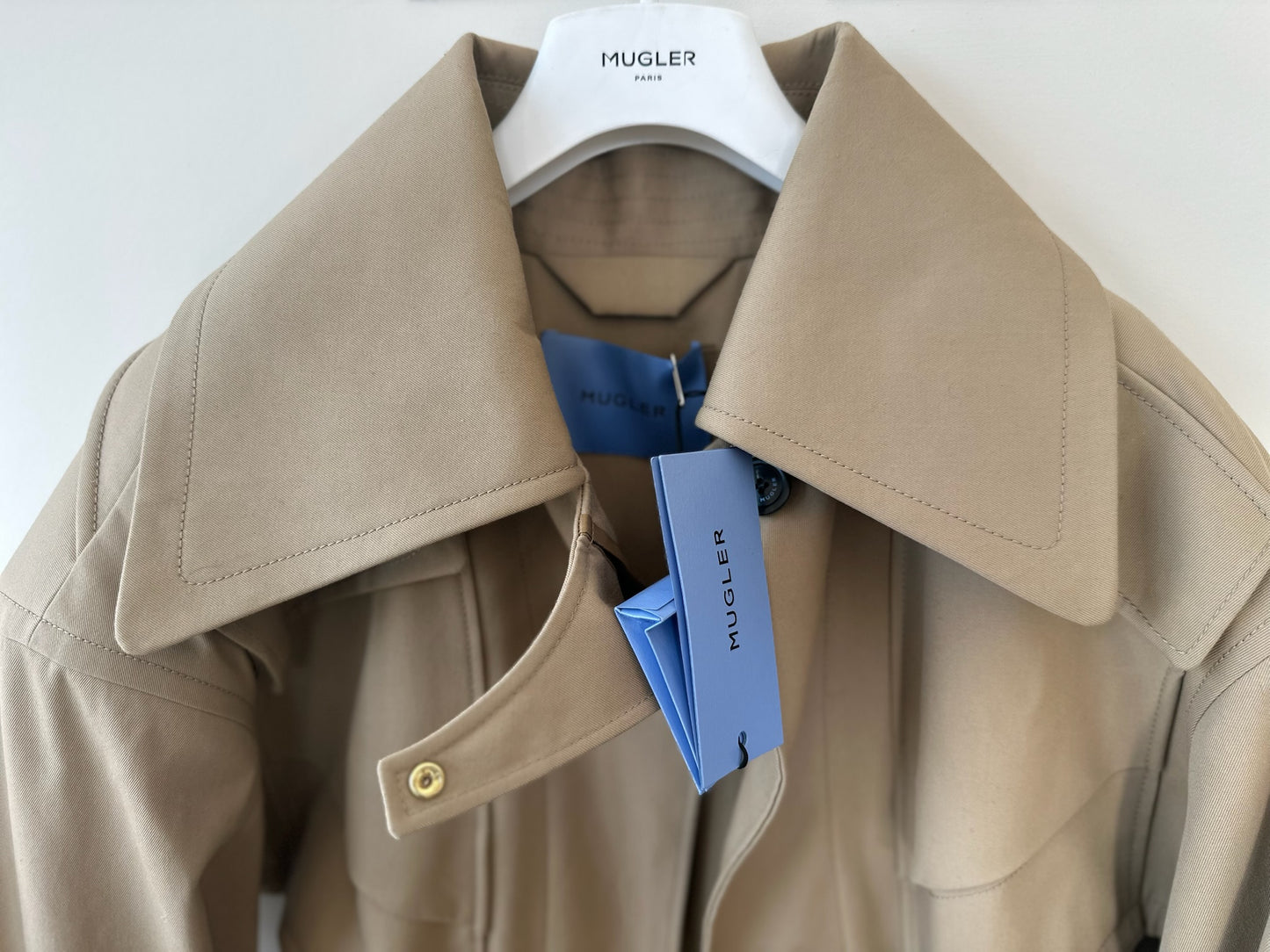 Mugler Cutout Trench New with Tags